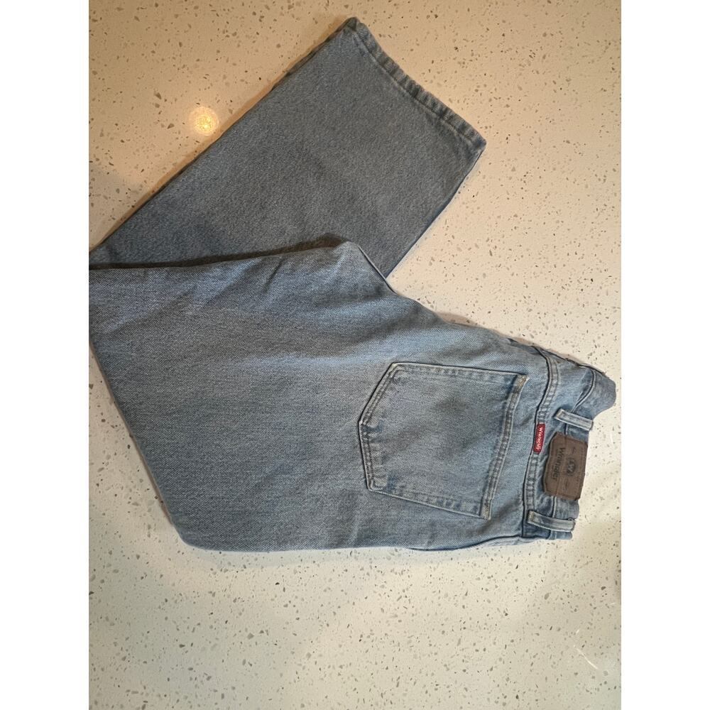 WRANGLER MENS LITE BLUE JEANS SIZE 34 X 29 - Picture 2 of 4